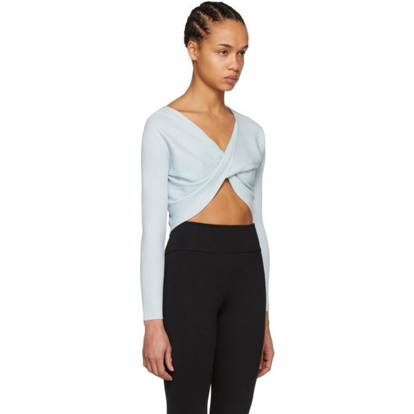 Live The Process blue knit twist sweater - Picture 1 of 5